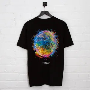 038 Disco Psychedelia Back Print - Tshirt - Black