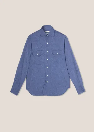 AANTERO BLUE FLANNEL SHIRT