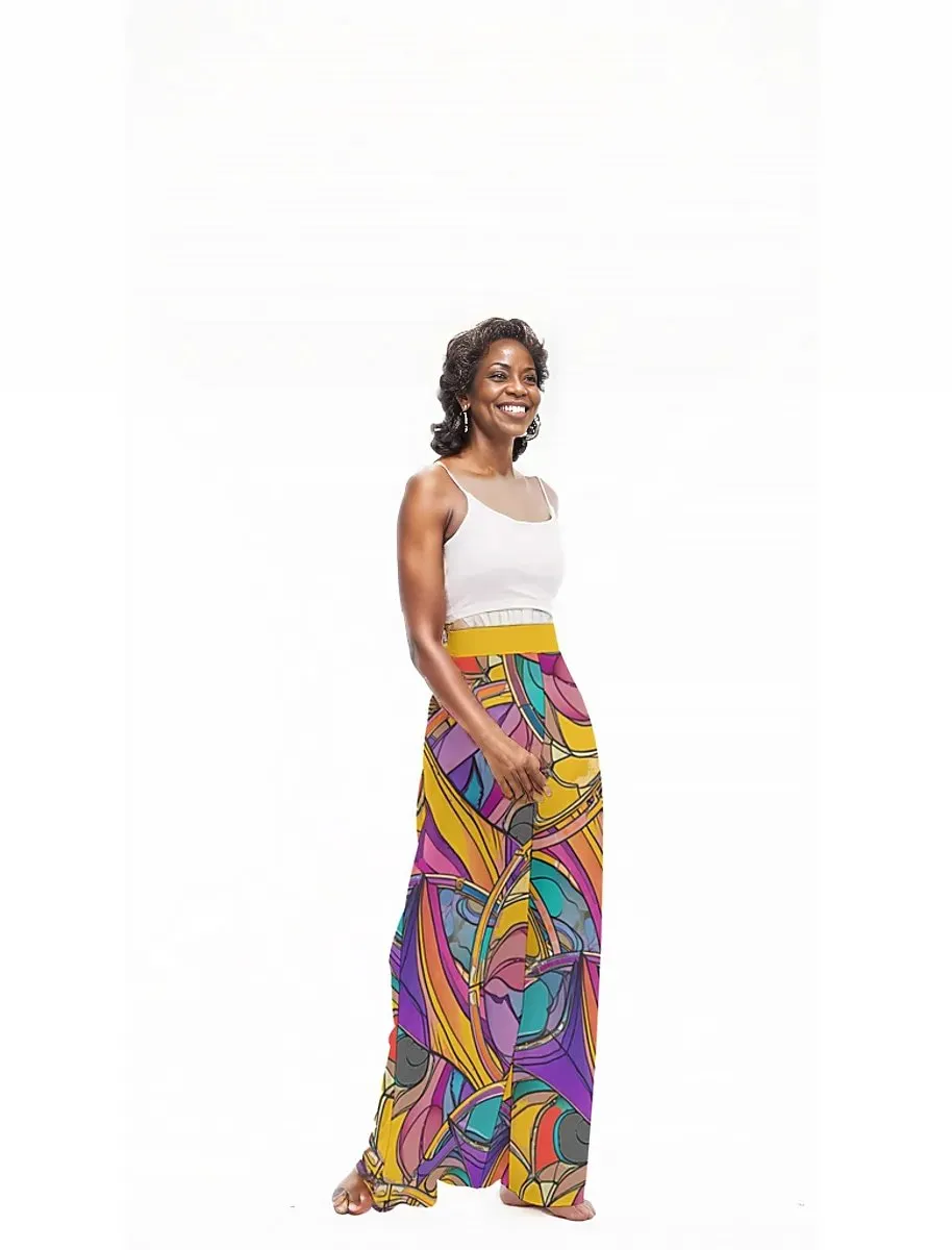 Abstract Urbania Women's High Waist Wide Leg Pants