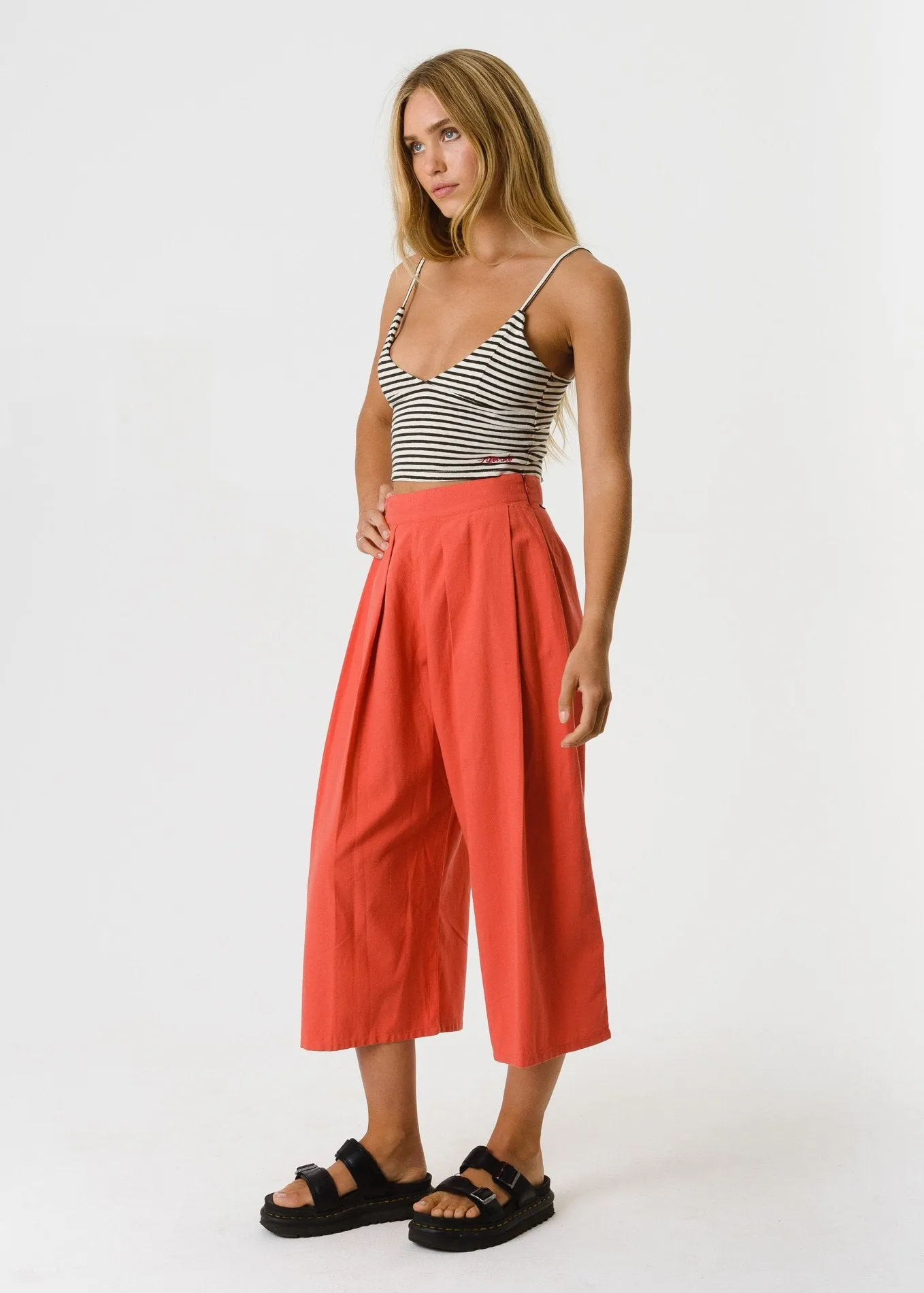 Afends Womens Fi - Wide Leg Cropped Pant