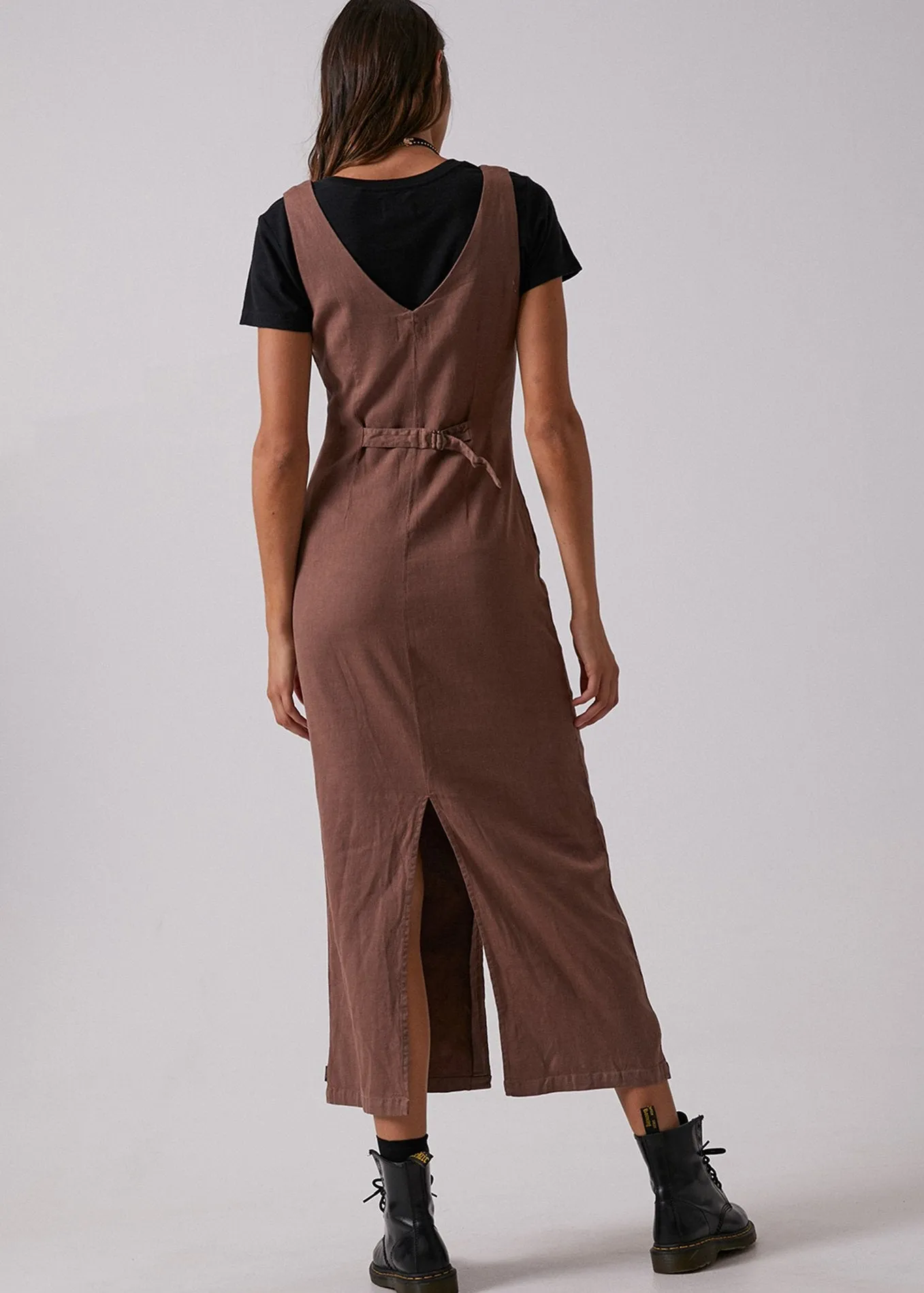 Afends Womens Josie - Hemp Button Down Maxi Dress