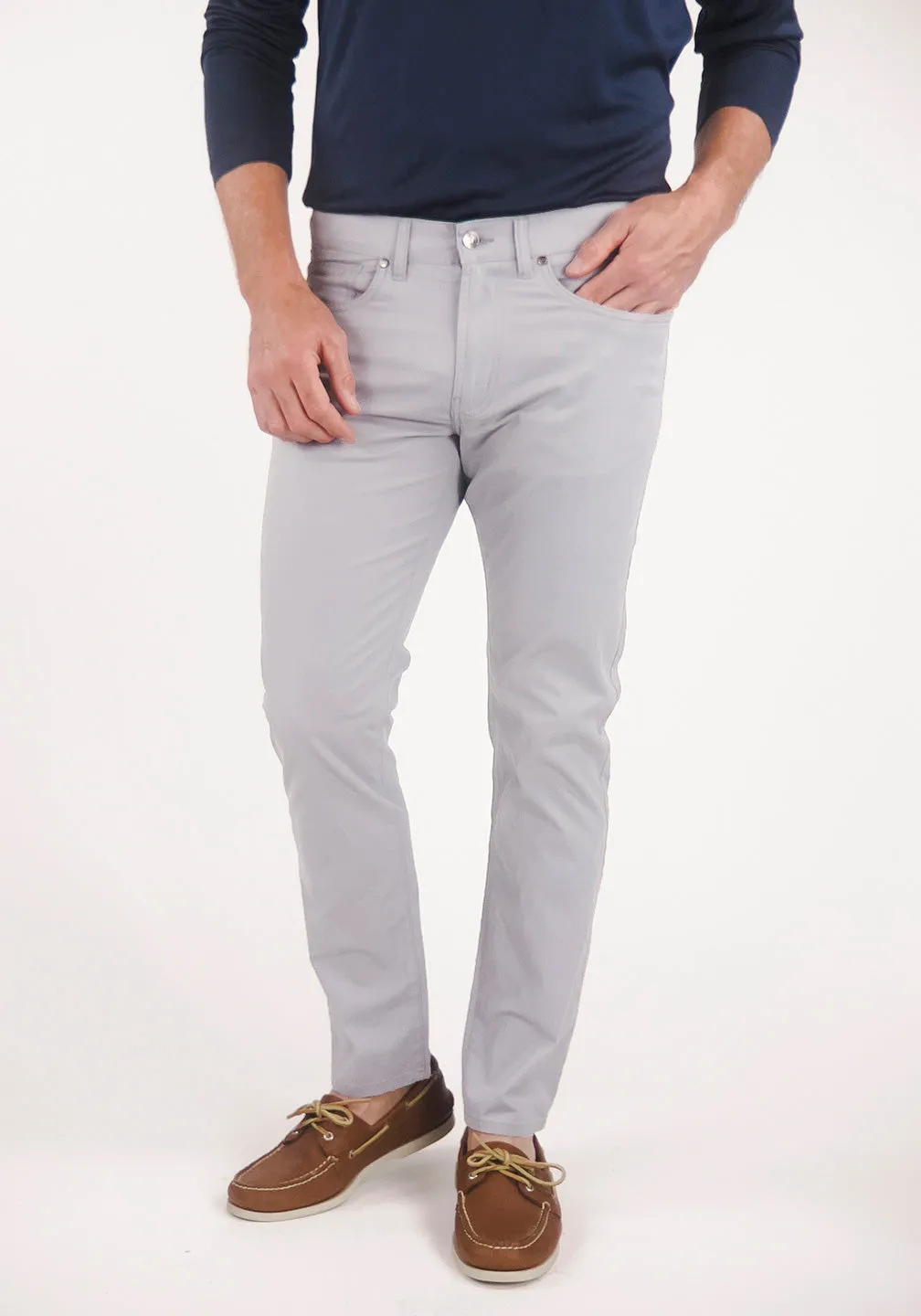 AIROTEC® Slim Fit Cotton Nylon 5-Pocket Pants