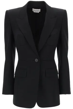 Alexander Mcqueen Fitted Jacket With Bustier Details