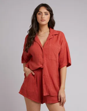 All About Eve Rowie Shirt Rust