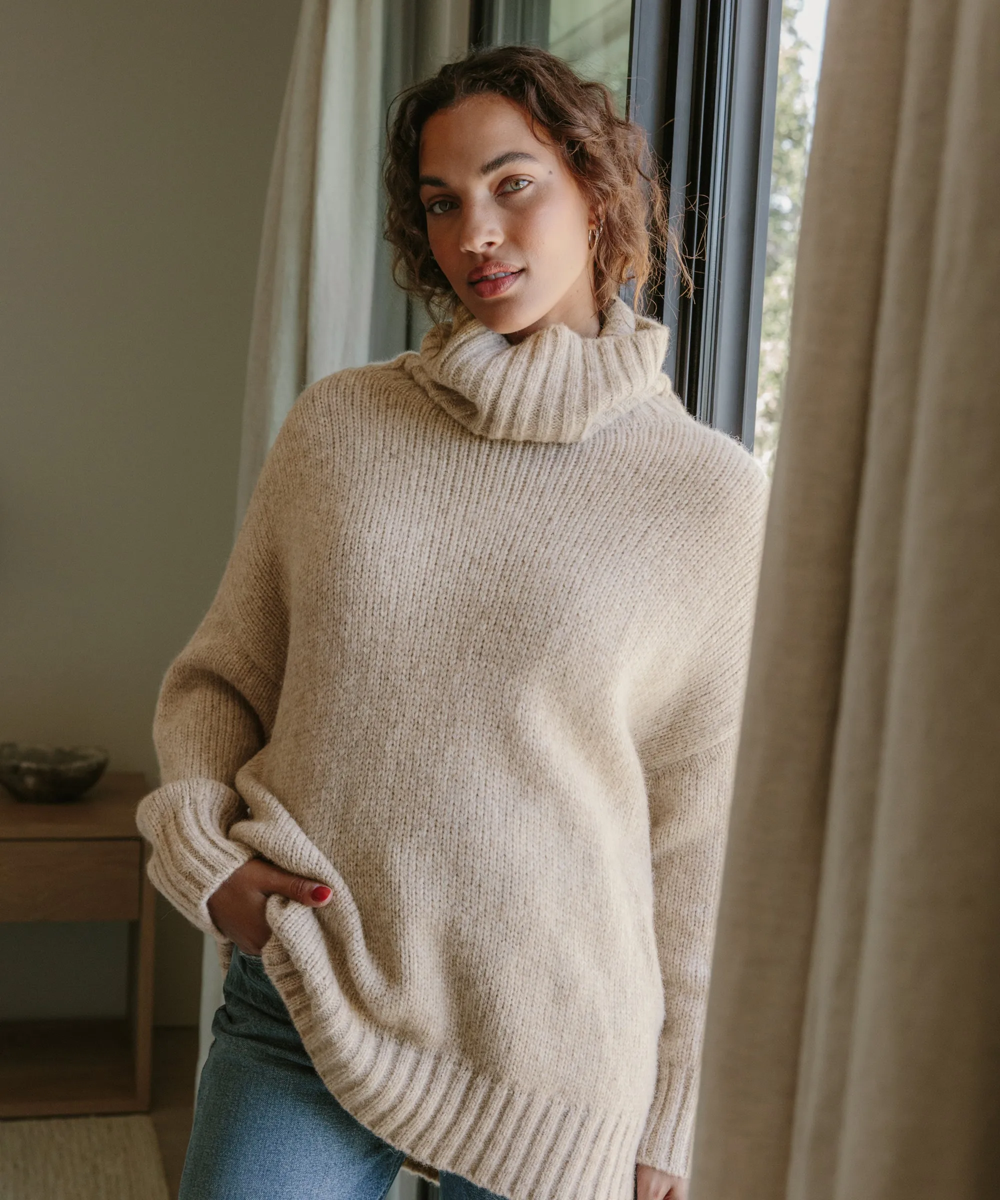 Alpaca Cocoon Turtleneck