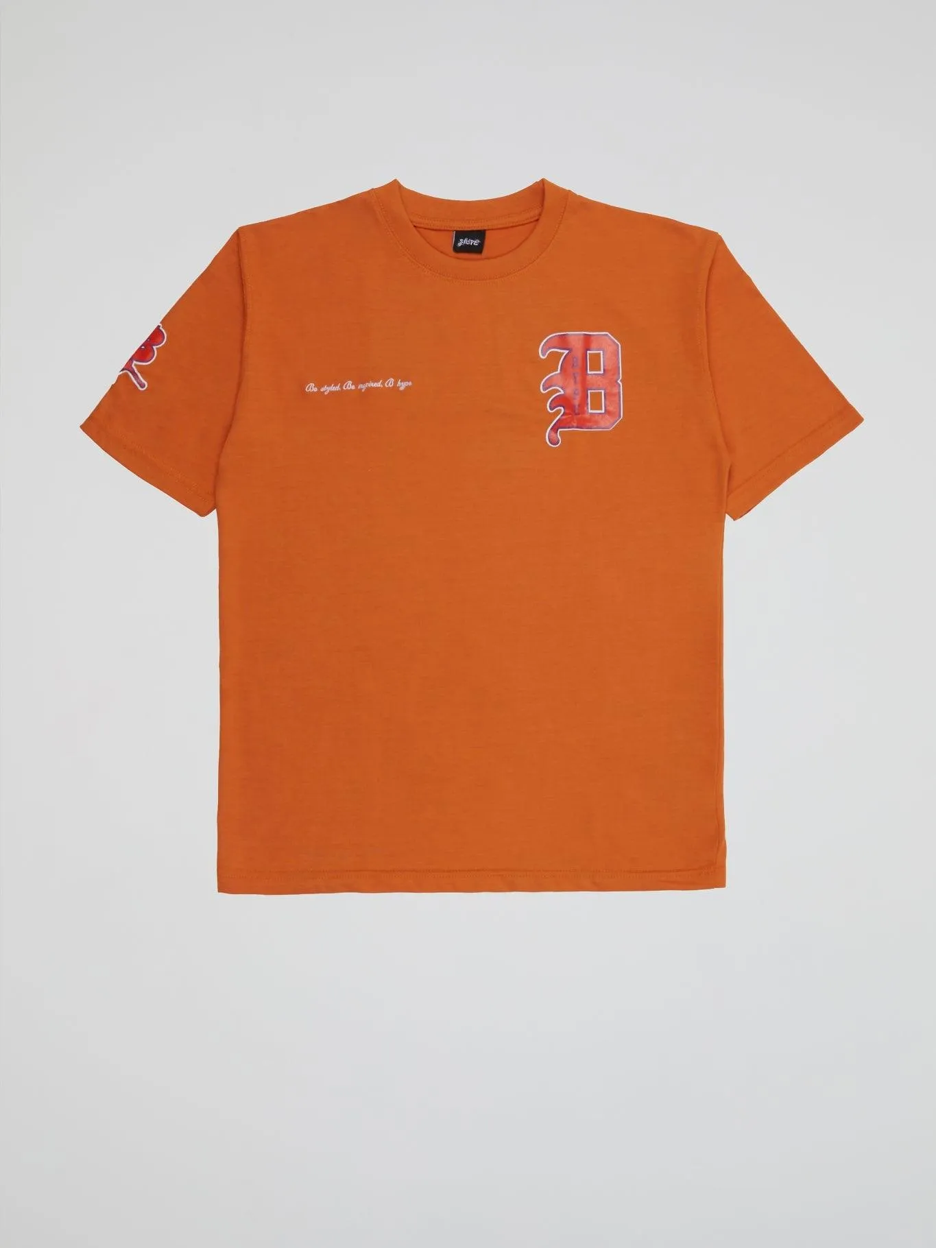 Bhype Society - Bhype Orange T-shirt Varsity Collection