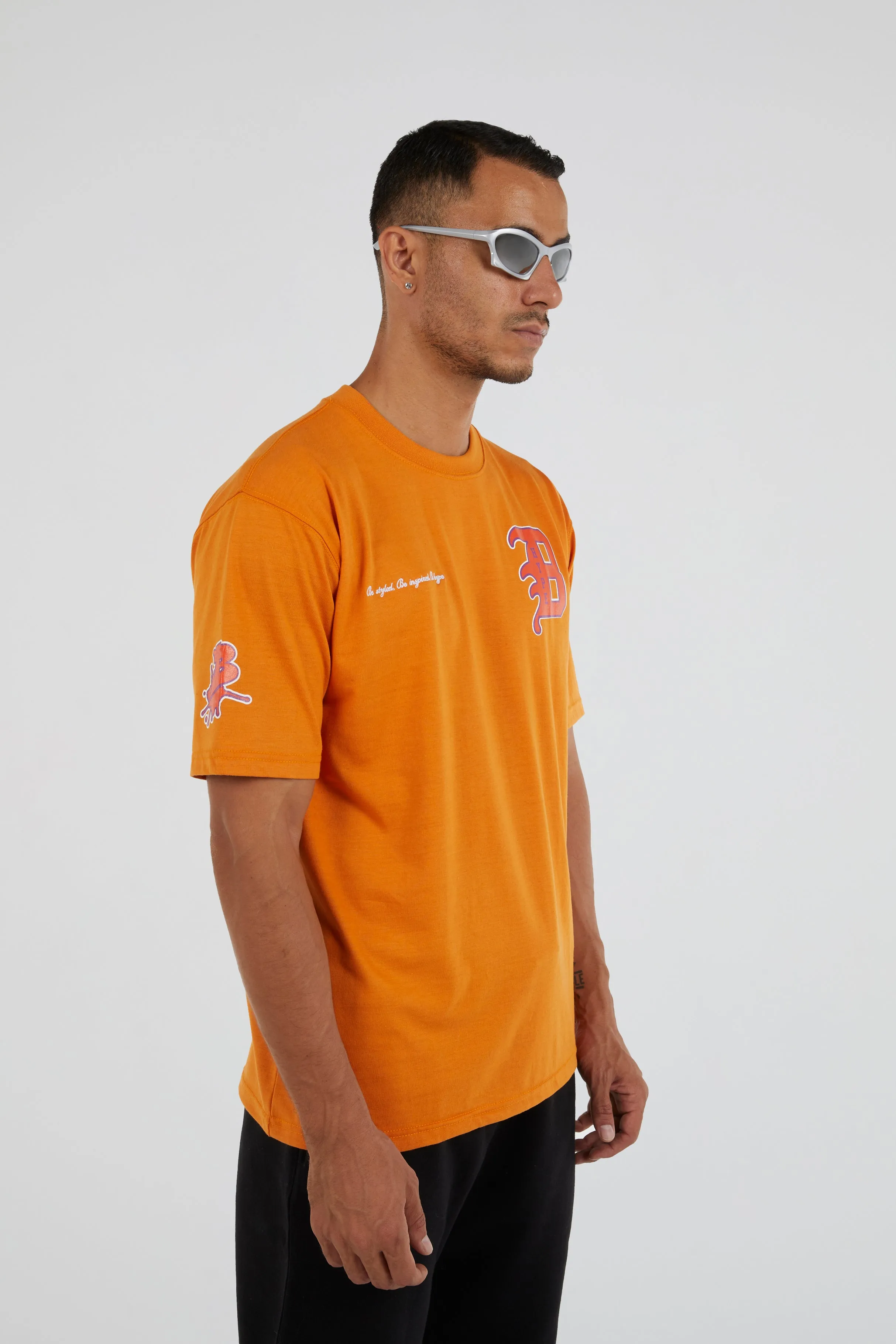 Bhype Society - Bhype Orange T-shirt Varsity Collection