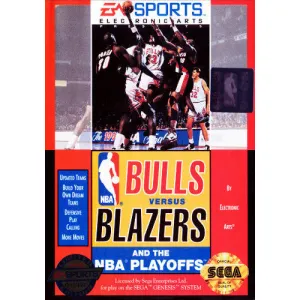 Bulls Vs Blazers and the NBA Playoffs - Sega Genesis