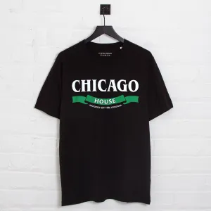 Chicago House Especial Front Print - Tshirt - Black