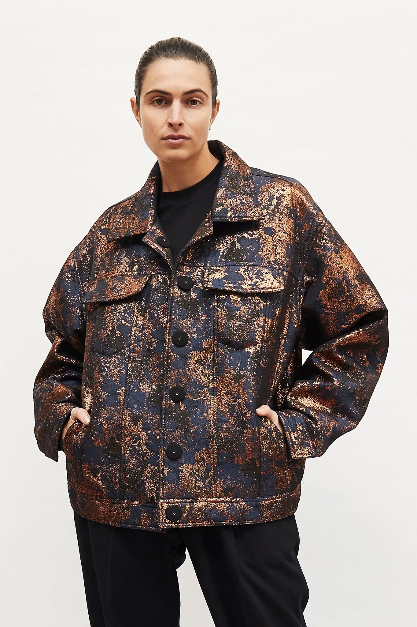 Copper Brocade "Maverick" Jacket