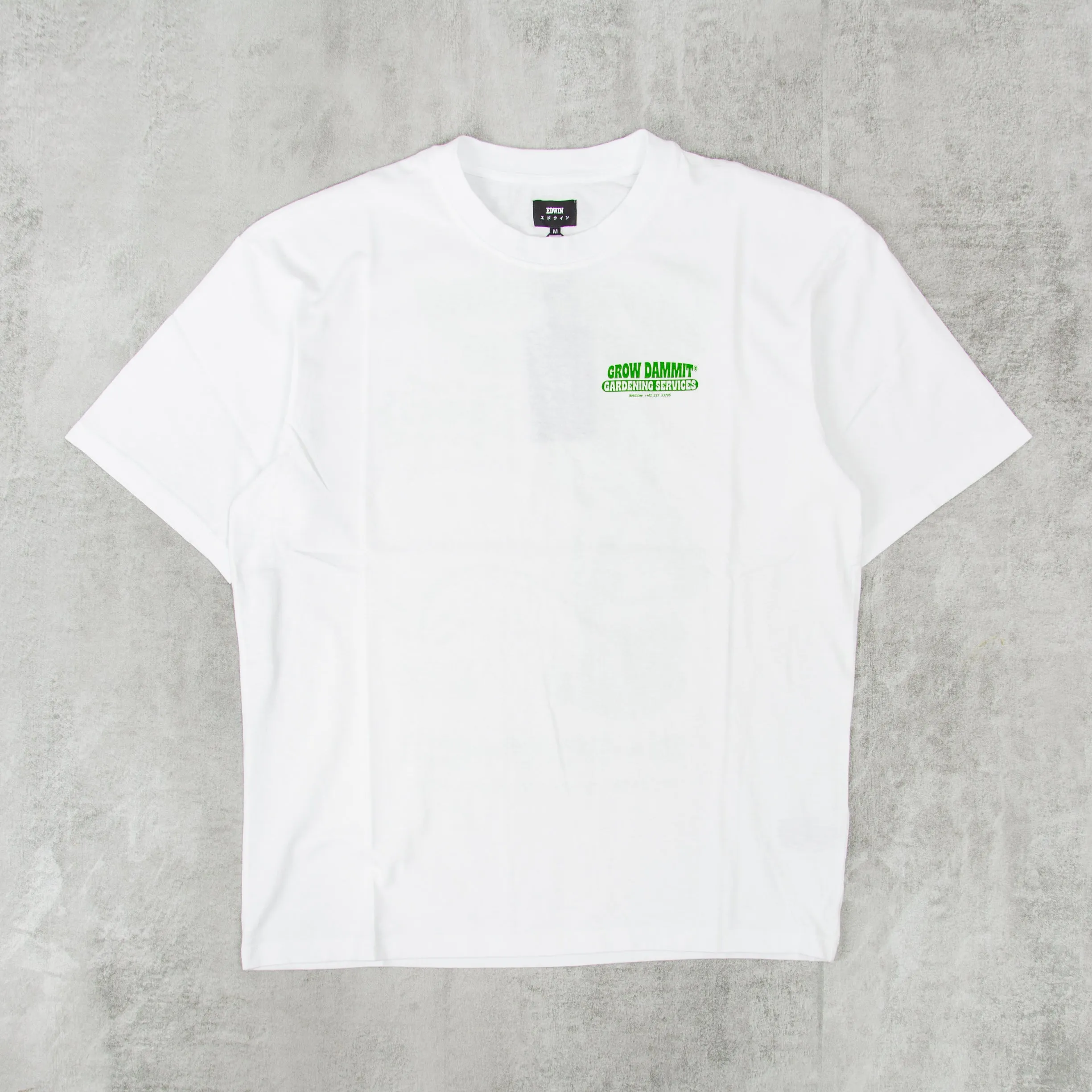 Edwin Gardening Services S/S Tee - White