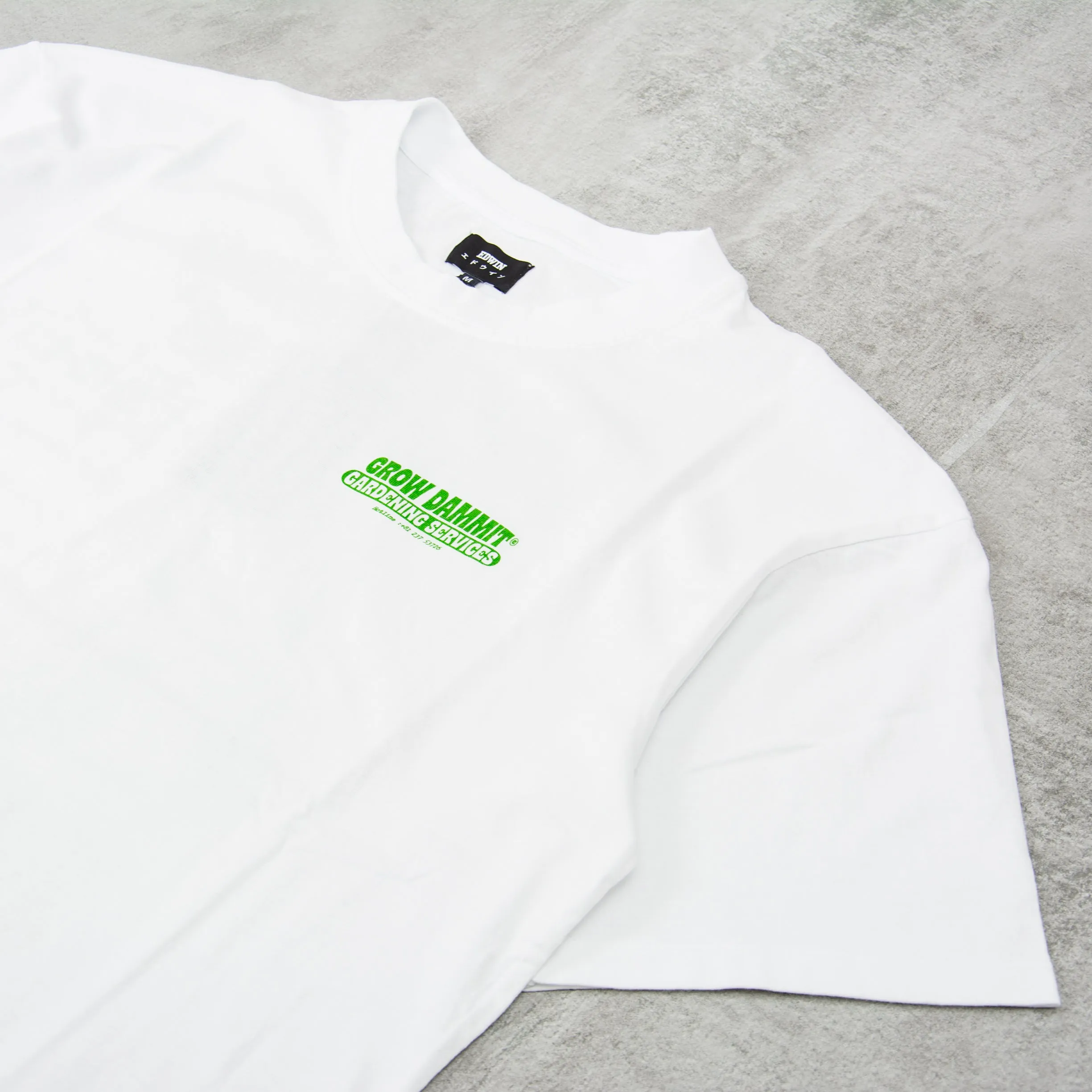 Edwin Gardening Services S/S Tee - White