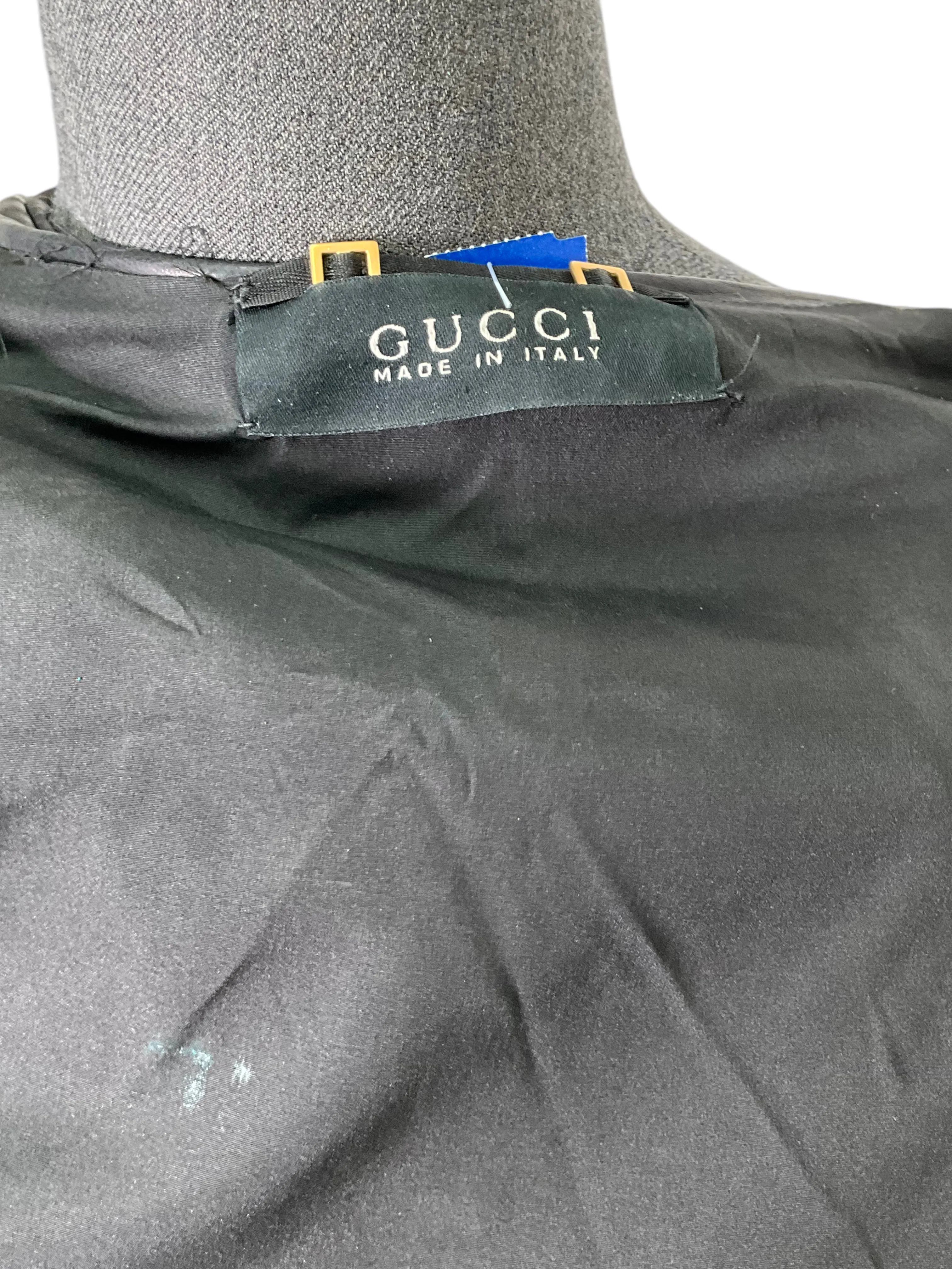 GUCCI Vintage Leather Cropped Biker Jacket Size S