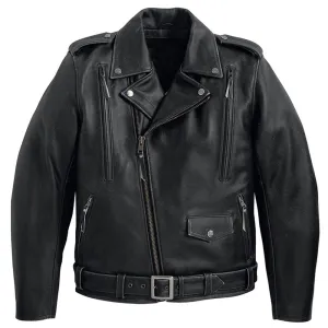 Heavy Fashion Biker Mens Leather Jacket