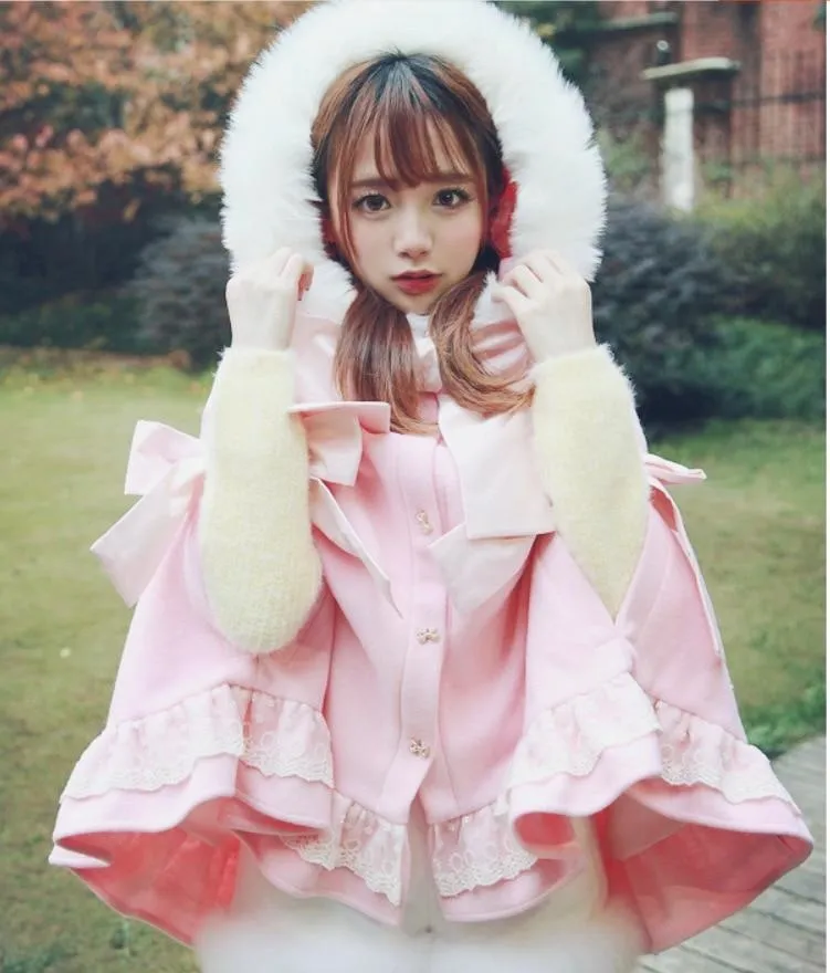 Holiday Lolita Poncho Coat