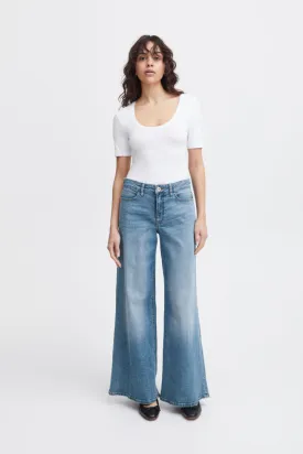 Ichi Ihtiwiggy Wide Leg Jeans