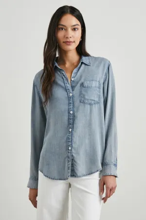 INGRID SHIRT - MED VINTAGE 
CLOUD WASH