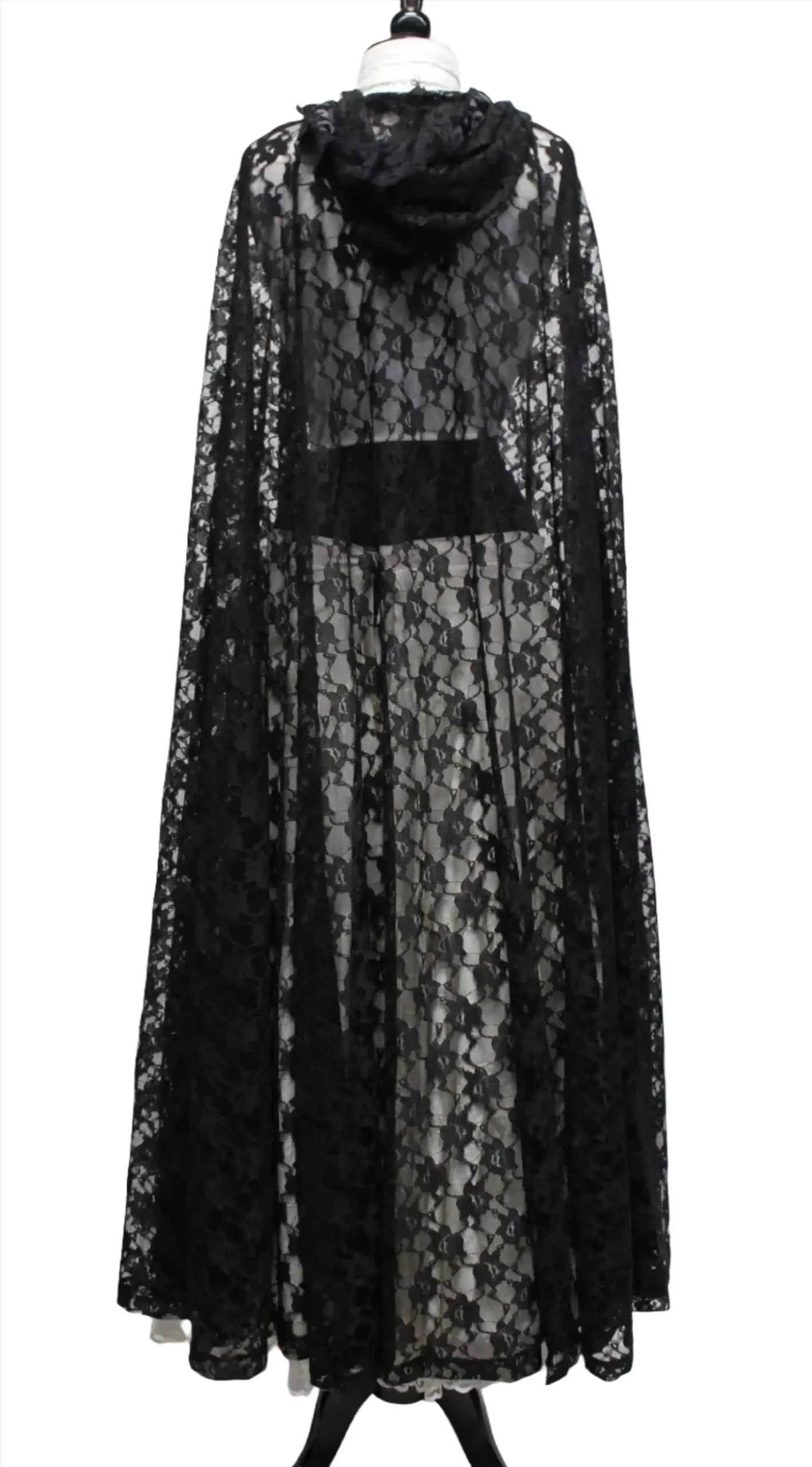 LACE CAPE - BLACK LACE