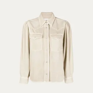 Marant Etoile Tahisse Denim Shirt - Ecru