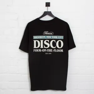 Premium Disco Back Print - Tshirt - Black