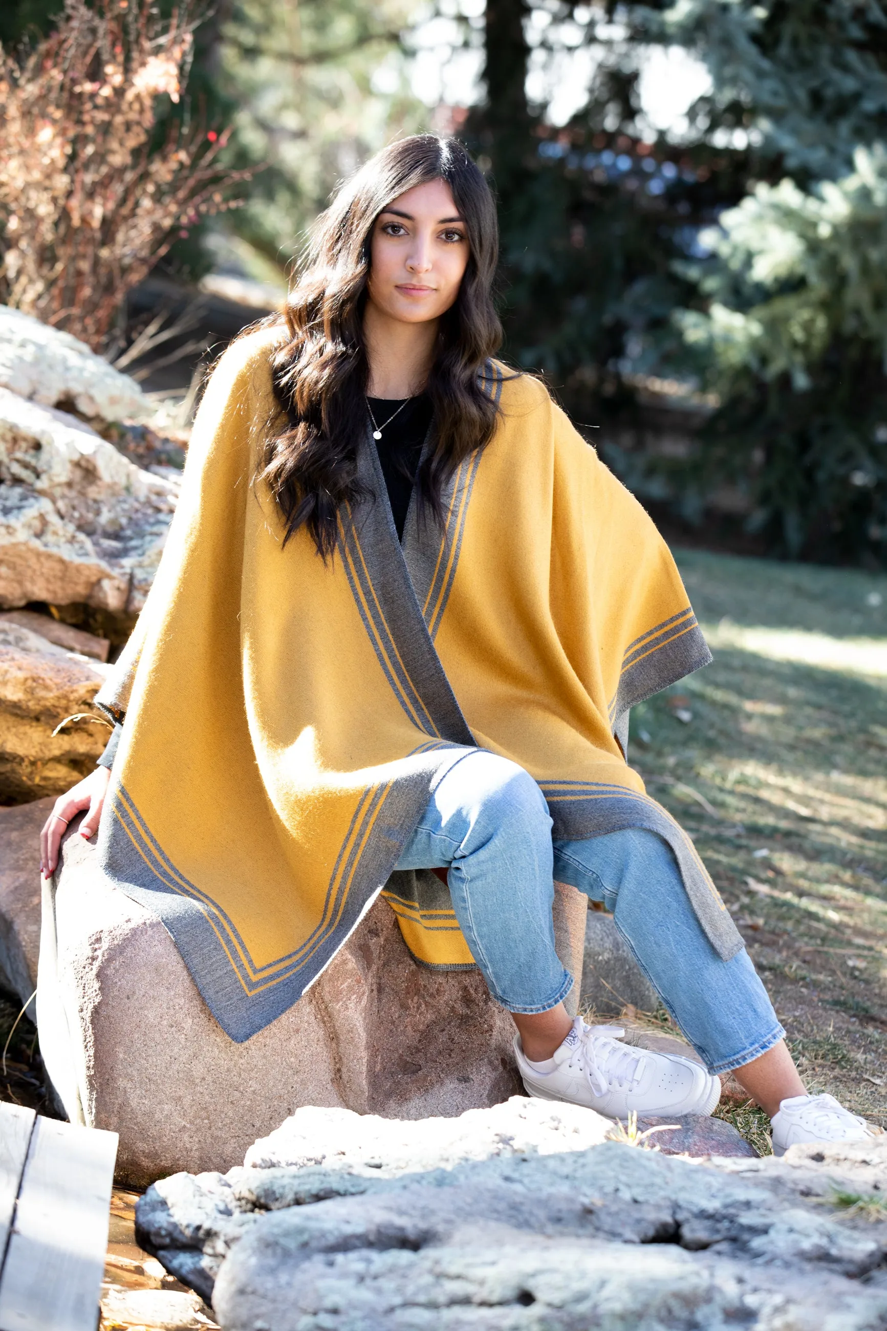 Reversible Alpaca Cape