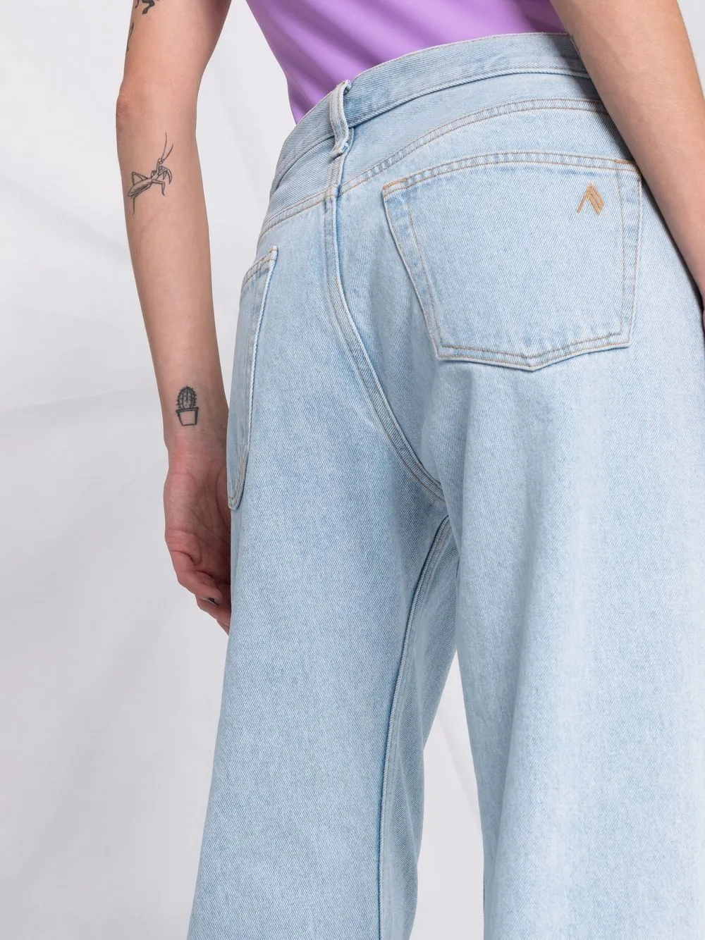 STRAIGHT-LEG BOYFRIEND JEANS 176 LIG BLU