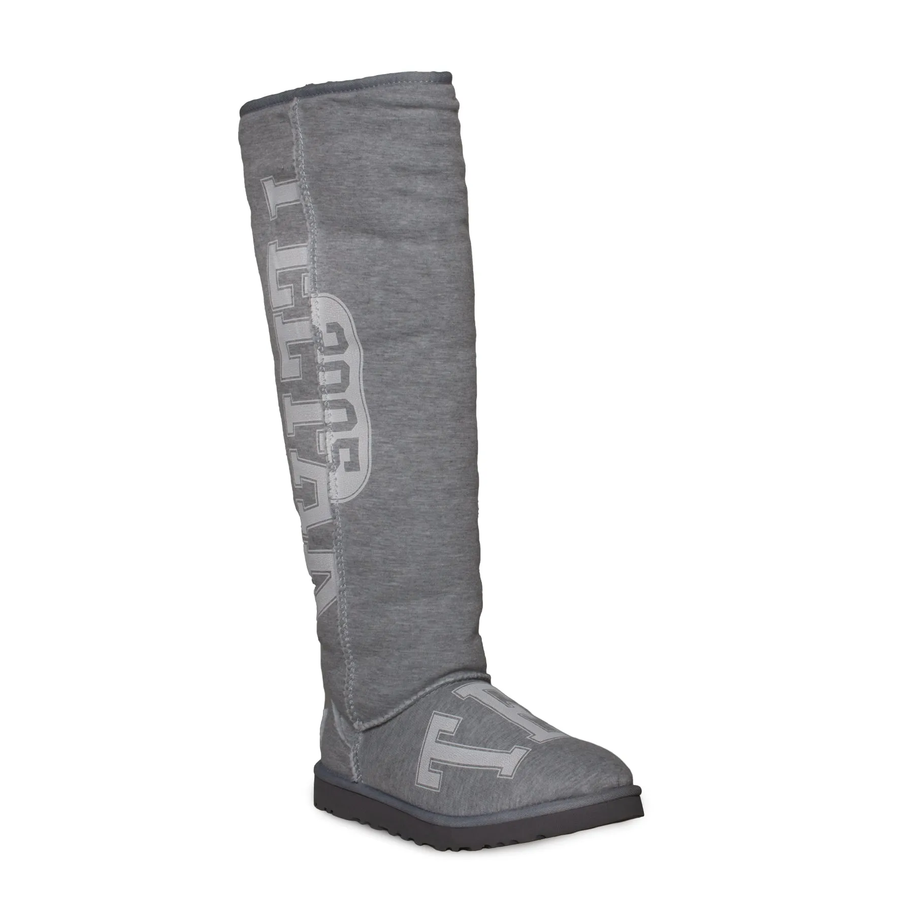 UGG X Telfar Fleece Tall Heather Grey Boots - Women's