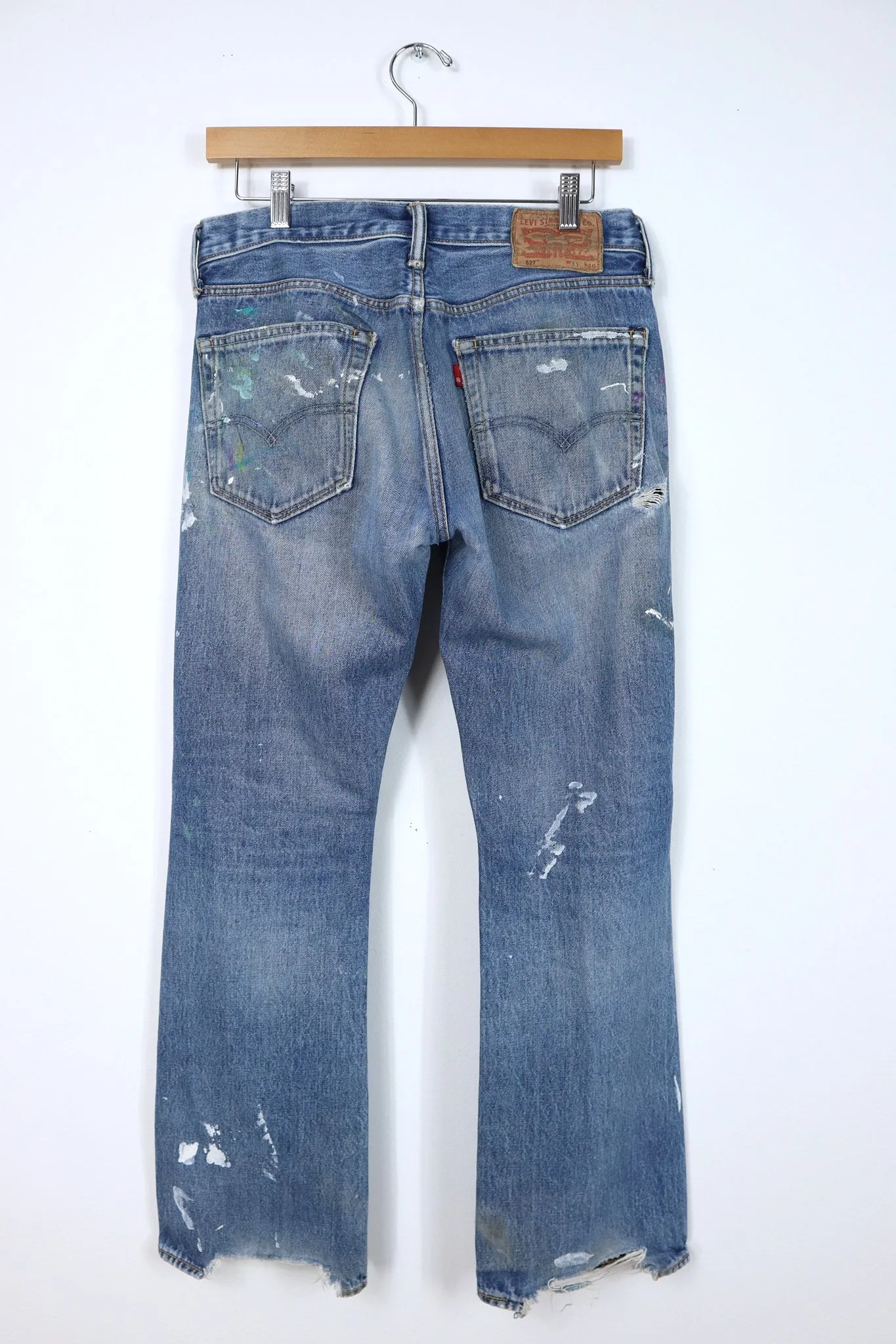 Vintage Levi's 527 Distressed Jeans - Slim Bootcut