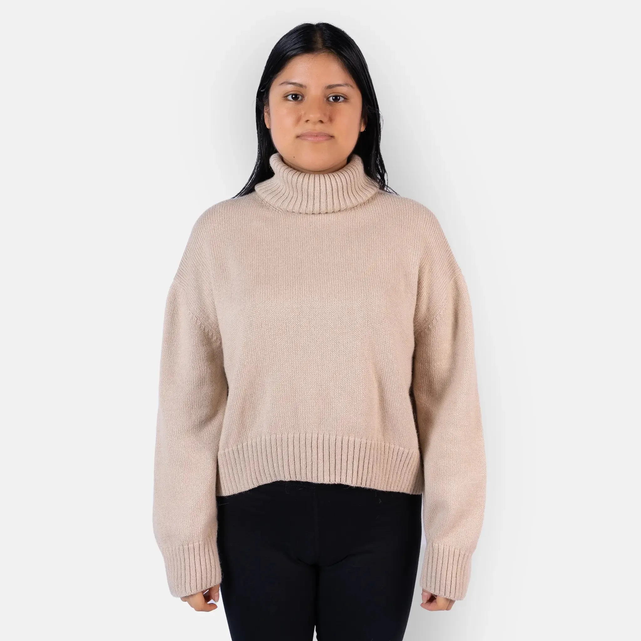 Women's Alpaca Wool Turtleneck Sweater