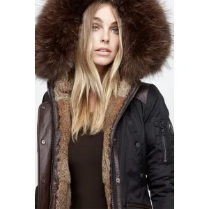 Women's Nicole Benisti Brera Coat - Black/Mocha